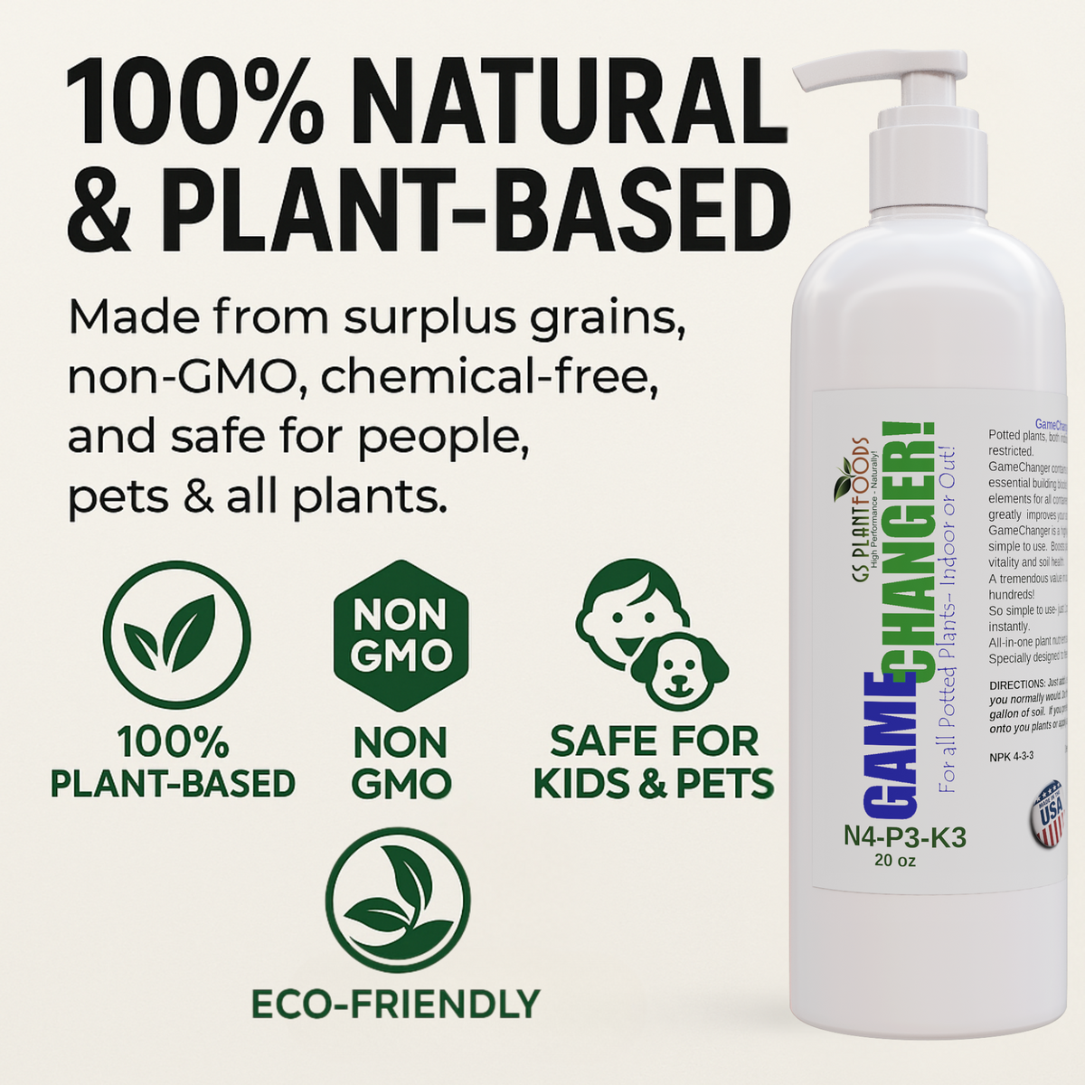 Game Changer – All-Purpose Organic Fertilizer | GS Plant Foods