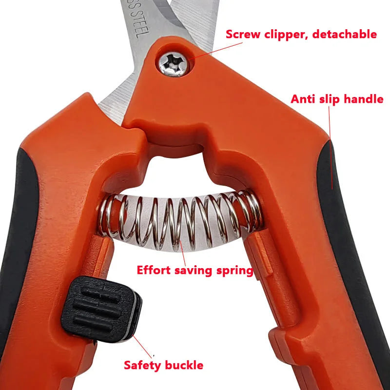 6.5 Inch Stainless Steel Blade Pruning Shears